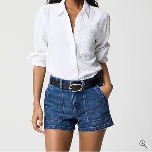 J. Crew NWT Dark Blue Denim Jean Shorts